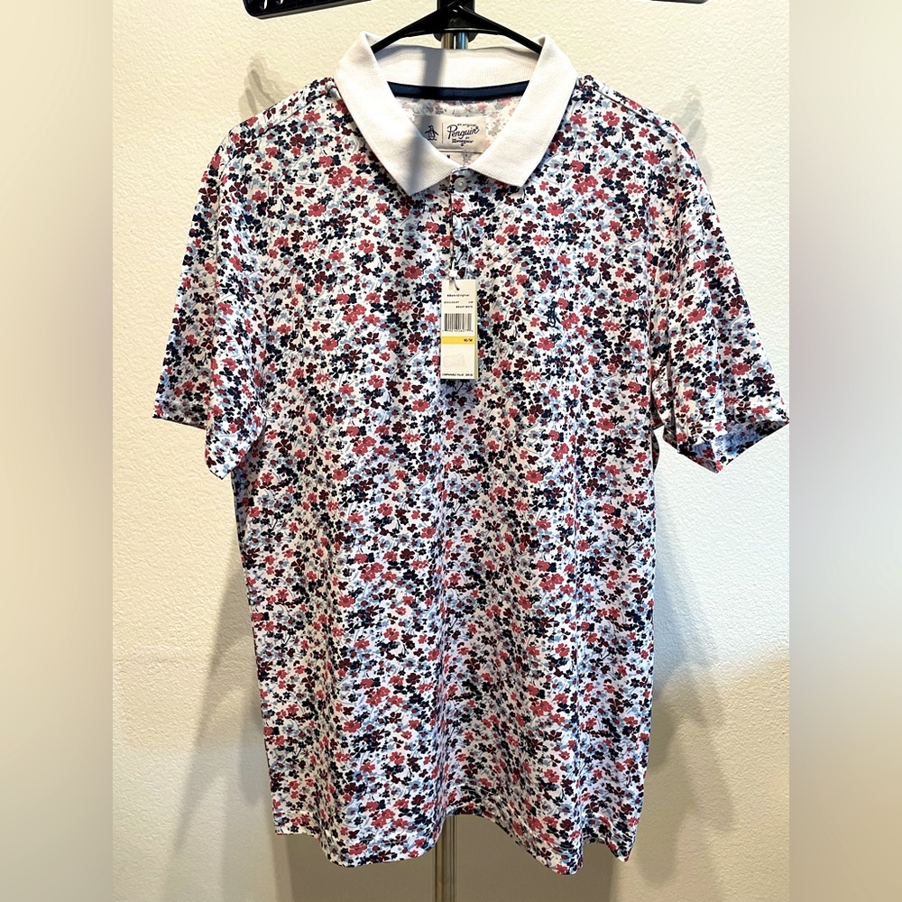Original Penguin Foral Print Polo - BNWT